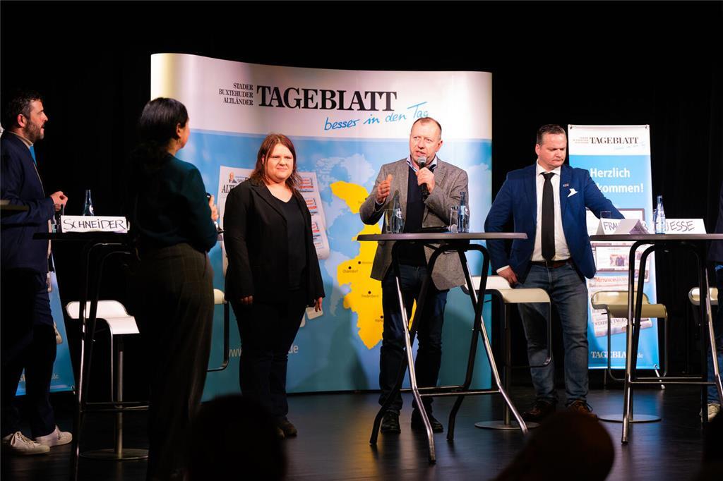 Die Direktkandidaten des Wahlkreises Cuxhaven - Stade II waren dem Aufruf des TA...