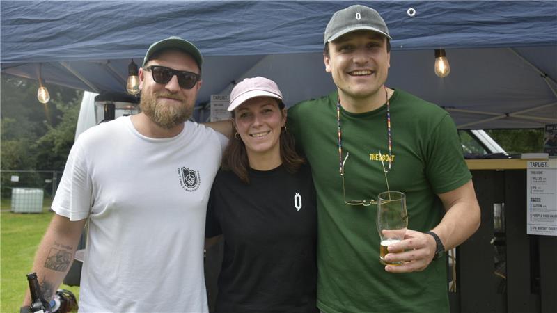 Die Drei von Baby goat: Dries Bloemers, Kirstie Boultan und John Patrick Grande (von links).