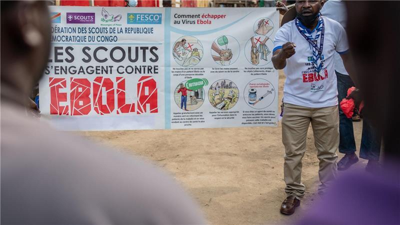 Die Ebola-Zahlen im Kongo steigen - bei der Bevölkerung wird Aufklärung über die Krankheit und Ansteckungsgefahren betrieben (Archivbild)