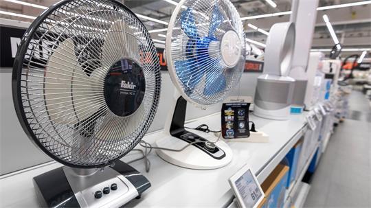 Die Elektronikfachmarktkette MediaMarktSaturn meldet eine starke Nachfrage nach Ventilatoren.