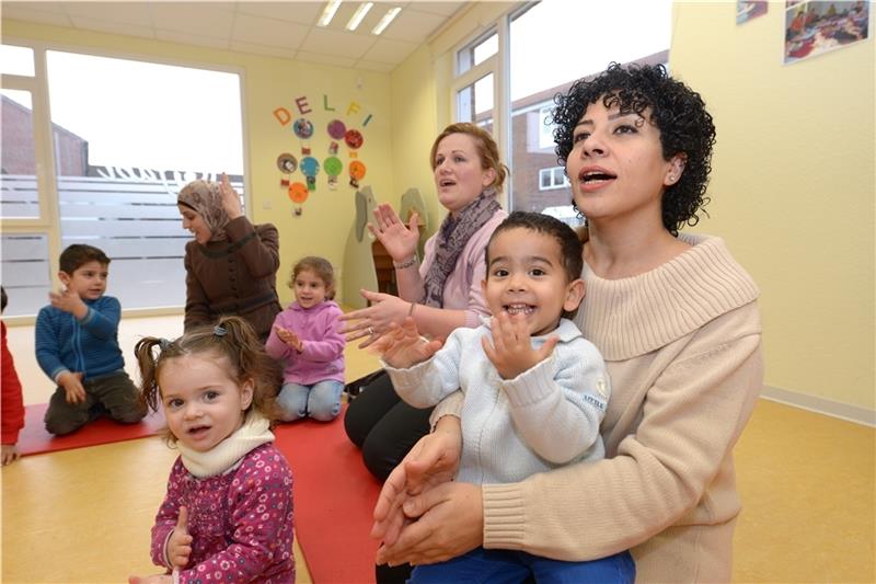 Die Eltern-Kind-Gruppen der Fabi erfreuen sich großer Beliebtheit. Quer einzusteigen ist aber meistens möglich. Foto: Martin Elsen