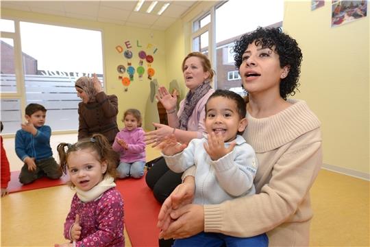 Die Eltern-Kind-Gruppen der Fabi erfreuen sich großer Beliebtheit. Quer einzusteigen ist aber meistens möglich. Foto: Martin Elsen