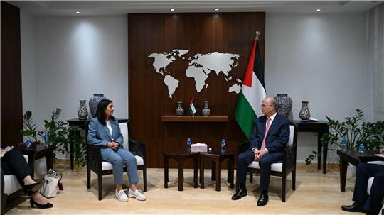 Die Entwicklungsministerin, Reem Alabali Radovan (SPD), hatte Ende August den Ministerpräsidenten der Palästinensischen Autonomiebehörde, Mohammed Mustafa, in Ramallah besucht.  (Archivfoto)