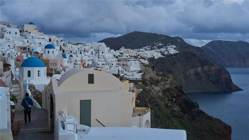 Die Erdbebenserie rund um die griechische Urlaubsinsel Santorini dauert an. (Foto vom 4.2.)