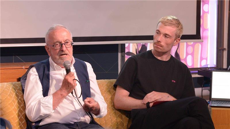 Die Experten beim TAGEBLATT-Forum: Ex-Bürgermeister Wolf Rosenzweig und Yannik Roscher von der Körber-Stiftung.