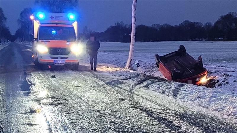 Die Fahrerin des Citroen wurde zum Glück nur leicht verletzt.