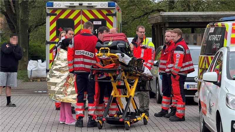 Die Feuerwehr ist mit einem Großaufgebot im Einsatz.