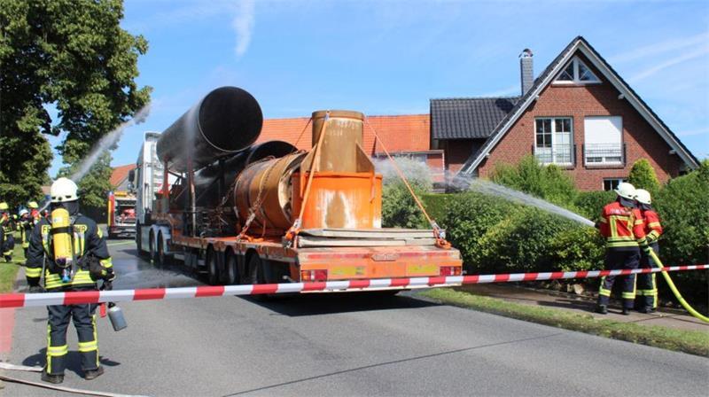 Die Feuerwehr konnte den Brand schnell löschen.