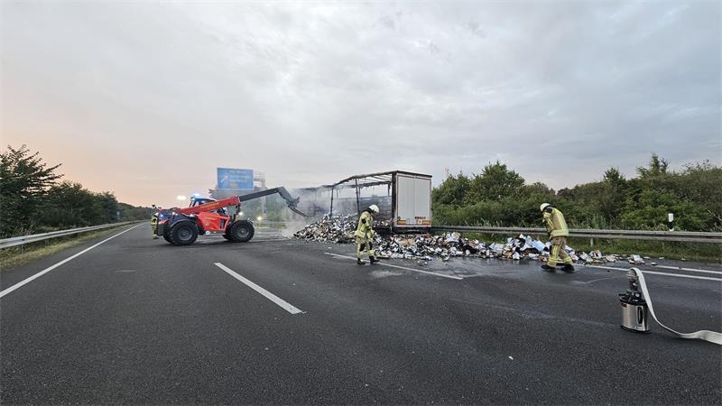 Die Feuerwehr löschte den Brand.