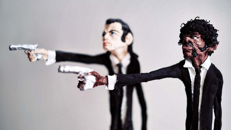 Die Filmhelden aus Pulp Fiction sind Teil ihrer Sammlung von schrägen Typen.