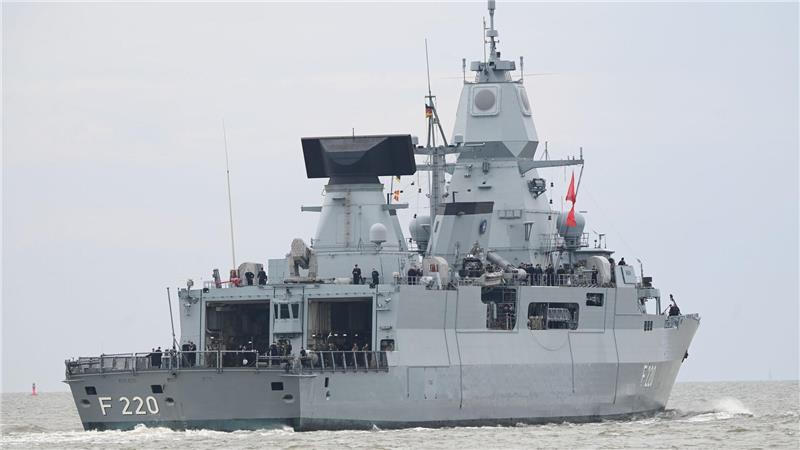 Die Fregatte „Hamburg“ ist im Rahmen einer Nato-Mission unterwegs.