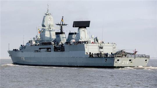 Die Fregatte „Sachsen“ gehört zu einem Nato-Marineverband, der derzeit in der Ostsee operiert. (Archivfoto)