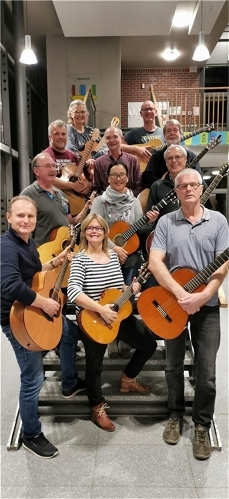 Die Gitarrengruppe Sang und Klang . Foto: Susa Trzoska