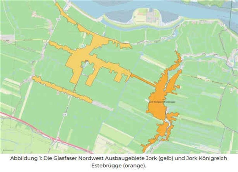 Glasfaser Nordwest jetzt auch an der Este Die Glasfaser Nordwest will schnelles Internet jetzt auch an der Este anbieten. Karte: Glasfaser Nordwest