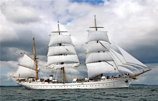 Die Gorch Fock“, das Schulschiff der Bundesmarine. Foto Rehder