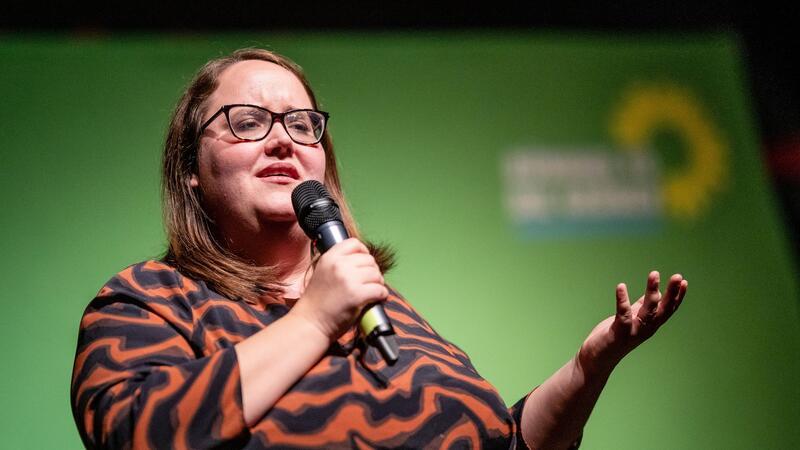 Die Grünen-Bundesvorsitzende Ricarda Lang wurde in Schorndorf beschimpft.