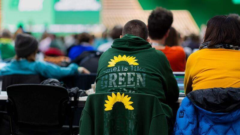 Die Grünen sehen sich in stürmischen Zeiten.