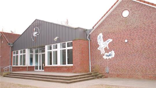 Die Grundschule Wiegersen - ohne Mensa und mit einer veralteten Heizungsanlage.