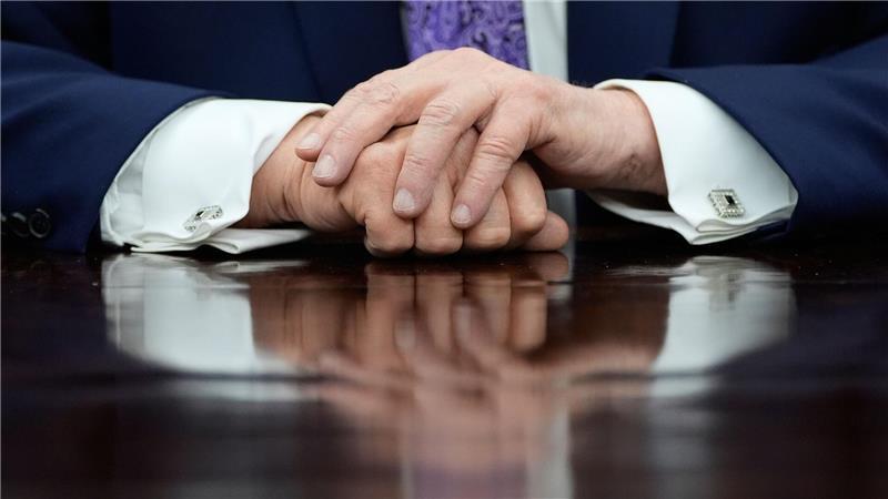 Die Hände und die Gesundheit von US-Präsident Trump sind bereits häufiger Gesprächsthema gewesen. (Archivfoto)