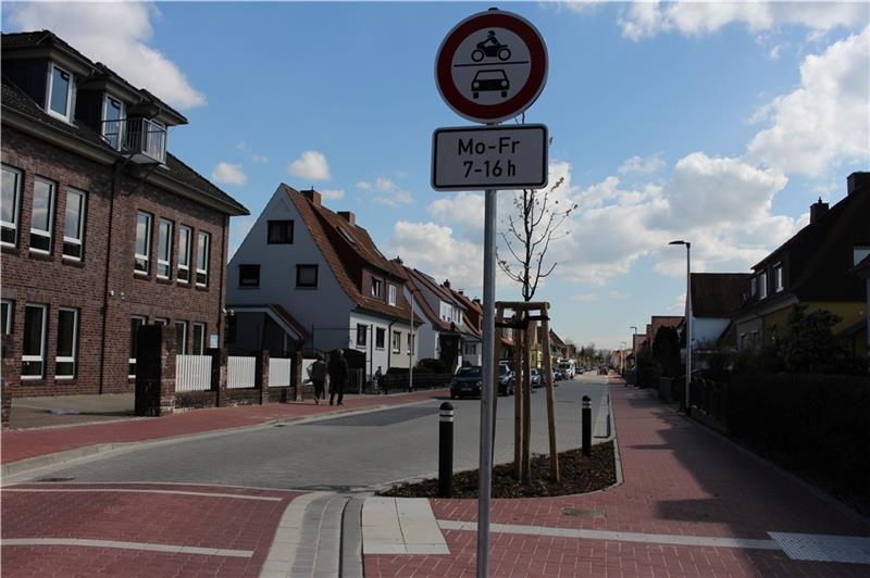 Buxtehude schafft Fahrradstraße ab Die Halepaghenstraße in Buxtehude ist seit ihrer Umgestaltung eine Anliegerstraße. Foto: Frank