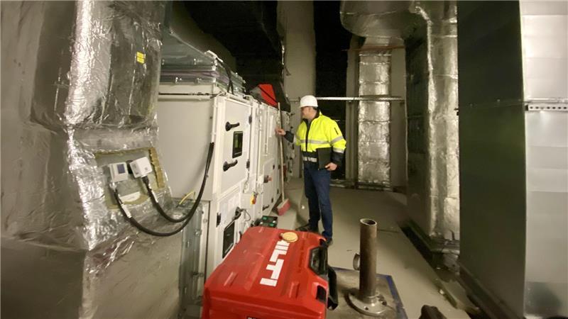Die Halle Nord verfügt über vier Lüftungsanlagen.