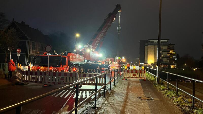 Stader Hansestraße gesperrt: Ab wann der Weg wieder frei ist Die gesperrte Hansestraße
