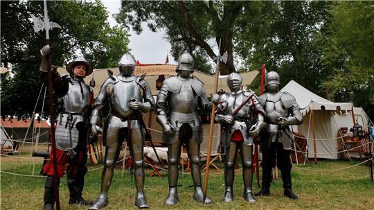 Die Harnischkumpaney kommt zum Burginselfest.