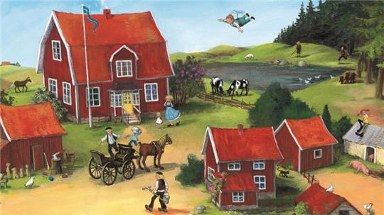 Zeichnung von der Hamburger Illustratorin Katrin Engelking zu den Kinderbüchern von Astrid Lindgren