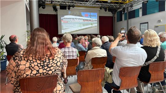 Die Informationsveranstaltung zum Lärmschutz entlang der Bahnstrecke interessierte viele Bürger aus den betroffenen Gemeinden.