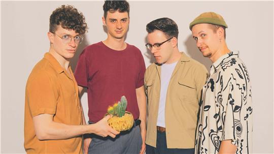 Die Jugend-Jazzband Cactus in A Garage tritt im Kulturforum auf.