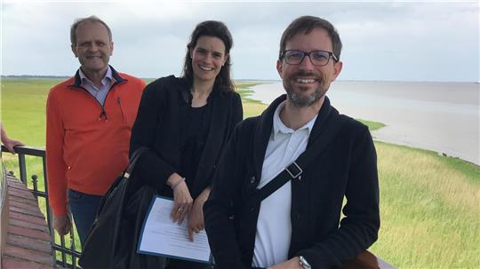Die Juroren des Europäischen Dorfentwicklungspreises: Christian Kropfitsch, Nina Rebelein und Michael Malderle.