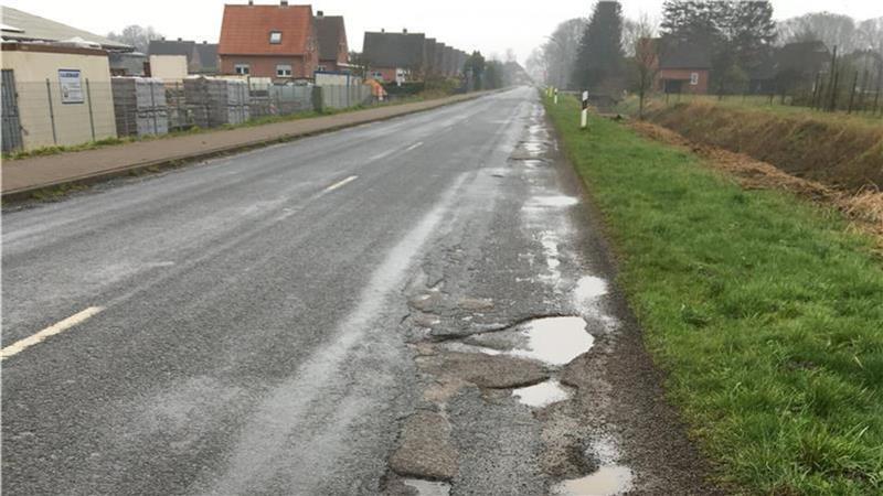 Die K27 in Drochtersen war in einem schlechten Zustand.