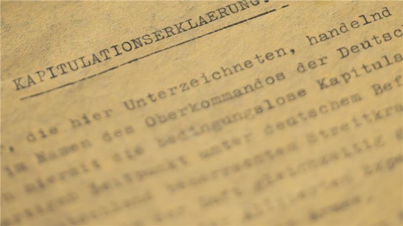 Die Kapitulationserklärung Deutschlands im Zweiten Weltkrieg. (Archivbild)