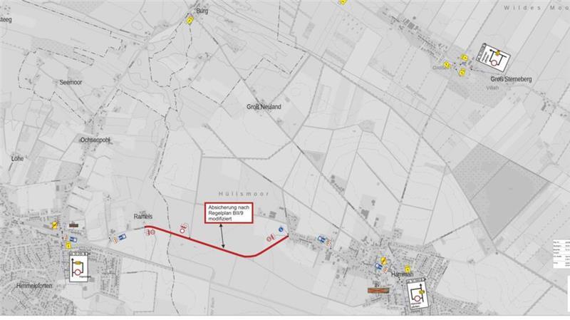 Wegen B73-Sanierung: Kreisstraße monatelang gesperrt Die Karte kennzeichnet die Baustelle. Die Arbeiten beginnen am 30. September.