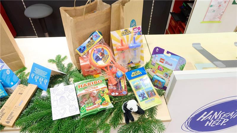 Die Kindertüten für Familien mit geringem Einkommen. 