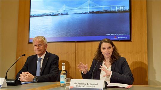 Die Köhlbrandquerung soll wie die alte Brücke eine Schrägseilkonstruktion sein.