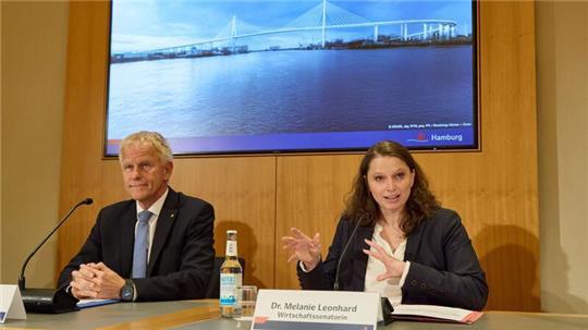 Die Köhlbrandquerung soll wie die alte Brücke eine Schrägseilkonstruktion sein.