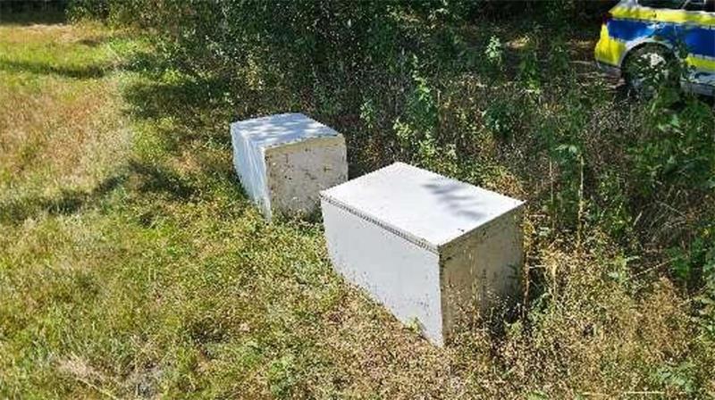 Die Kühlschränke wurden im Naturschutzgebiet illegal entsorgt.