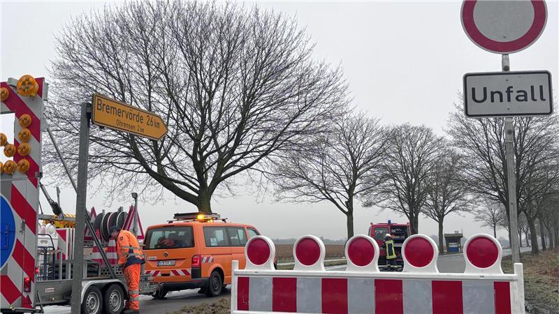 Die L123 blieb bis in die späten Nachmittagsstunden gesperrt.