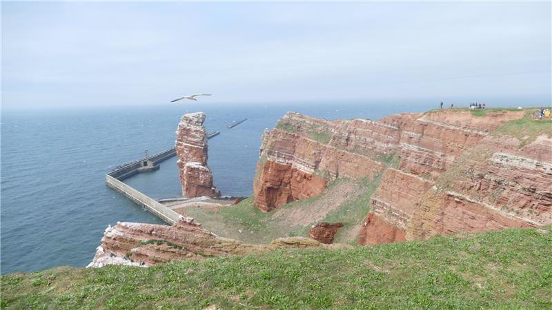 Die Lange Anna auf Helgoland. 