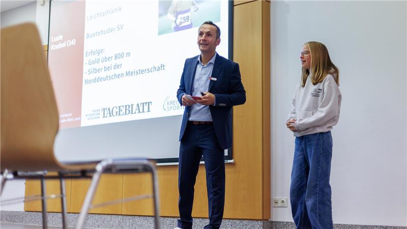 Die Leichtathletin Luzie Knebel landete 2024 auf Platz zwei beim Sportstipendium des KSB, der Sparkasse und des Tageblatts.