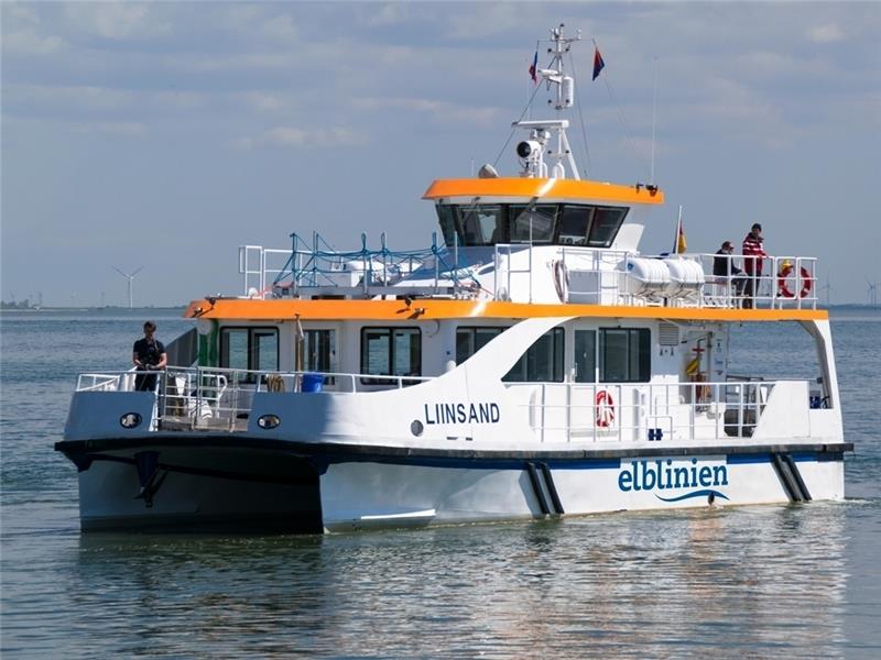 Die Liinsan, wird Anfang August einen Pendelverkehr auf der Elbe zwischen Stade und Hamburg aufnehmen.