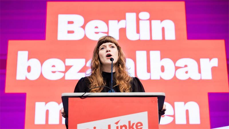 Weg frei für rot-grün-rote Koalitionsgespräche in Berlin Die Linke-Landesvorsitzende Kerstin Wolter nahm auf dem Parteitag Stellung zum heiklen Thema Antisemitismus.