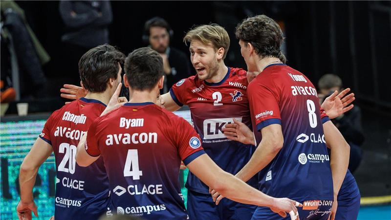 Lüneburg gewinnt Volleyball-Spitzenspiel in Berlin Die Lüneburger zeigten eine starke Leistung.