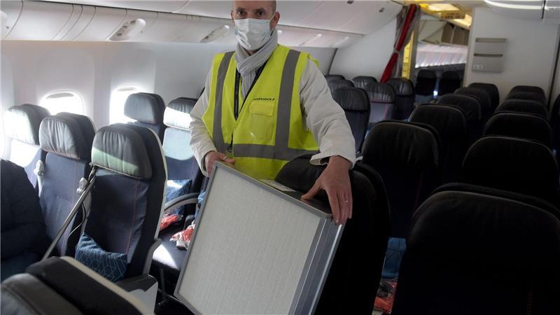 Dicke Luft im Flieger: Das Pups-Problem Die Luftfilter im Flugzeug absorbieren viel. (Archivbild)