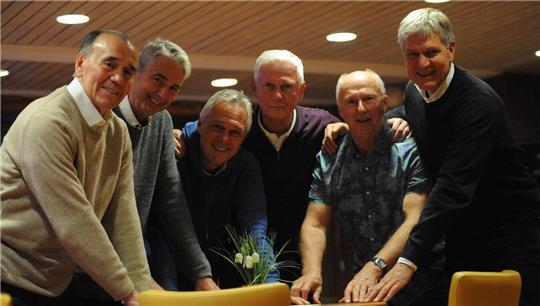 Die Mannschaft des Stader TC (von links): Vinco Topic, Michael Zill, Peter Meyer, Gerd Pasterkamp, Klaus Schmidt und Stephan Brune.