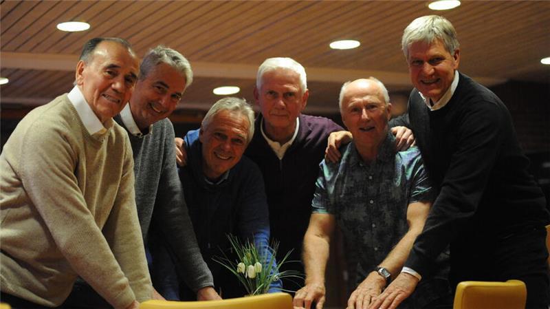 Die Mannschaft des Stader TC (von links): Vinco Topic, Michael Zill, Peter Meyer, Gerd Pasterkamp, Klaus Schmidt, Stephan Brune.