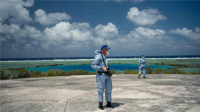 Greenpeace: Bleibende Schäden durch US-Atomtests im Pazifik Die Marshallinseln waren einst ein Paradies - aber die US-Atomtests machten viele Inseln unbewohnbar.