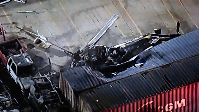 TV-Helikopter stürzt in Los Angeles ab - mehrere Tote Die Maschine war für den Fernsehsender NBC Los Angeles im Einsatz.