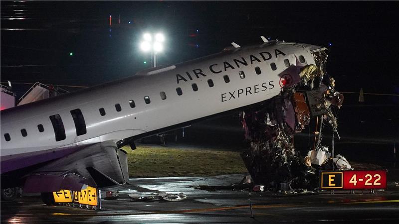 Die Maschine wurde schwer beschädigt.